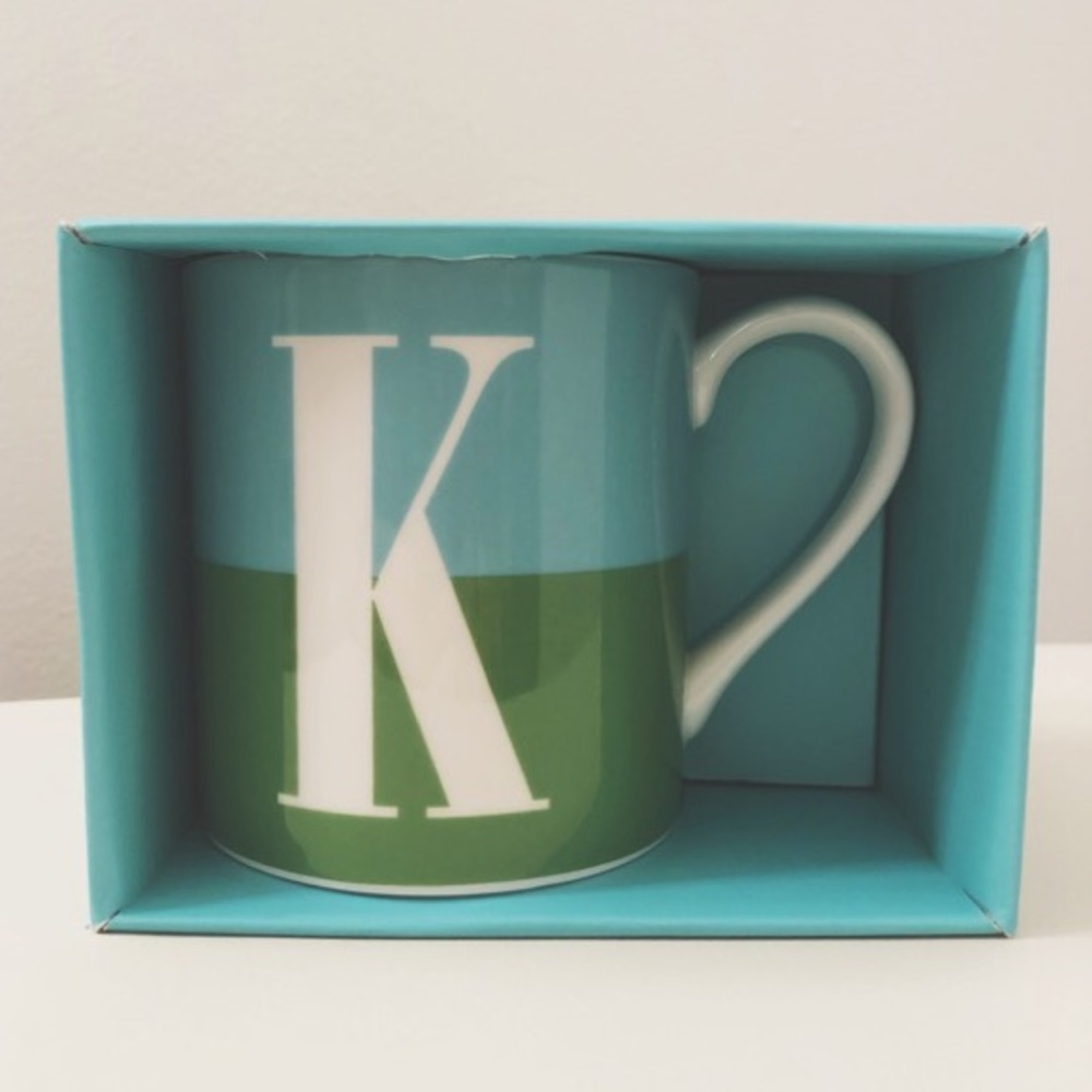 ♠️ Kate Spade “What’s In a Name” Mug - K Initial